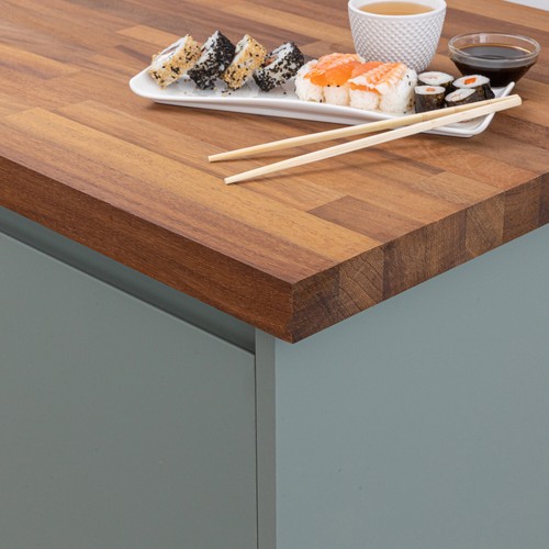 Solid iroko wood worktops - iroko,
