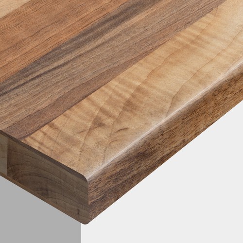 Walnut block laminate kitchen - block,