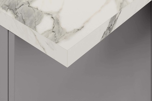 Statuario square edge laminate - square,