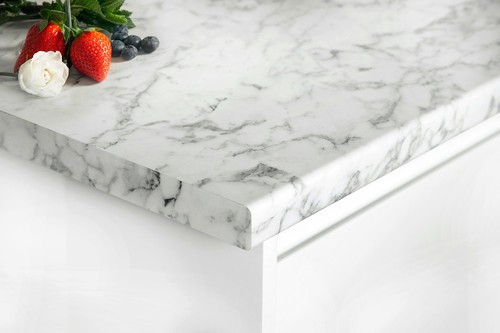 Calacatta marble round edge - marble,
