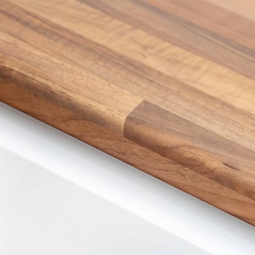 Walnut block laminate worktop - block,