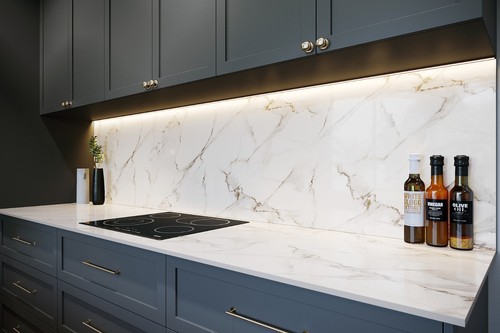 Grey amber marble compact - grey,