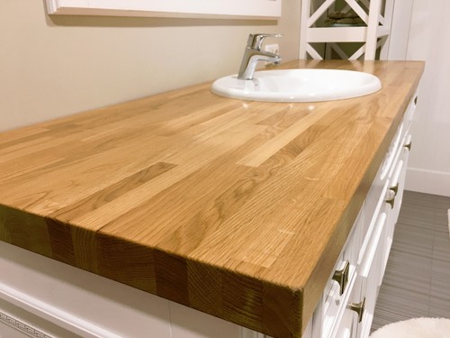 Solid oak kitchen worktop - oak,